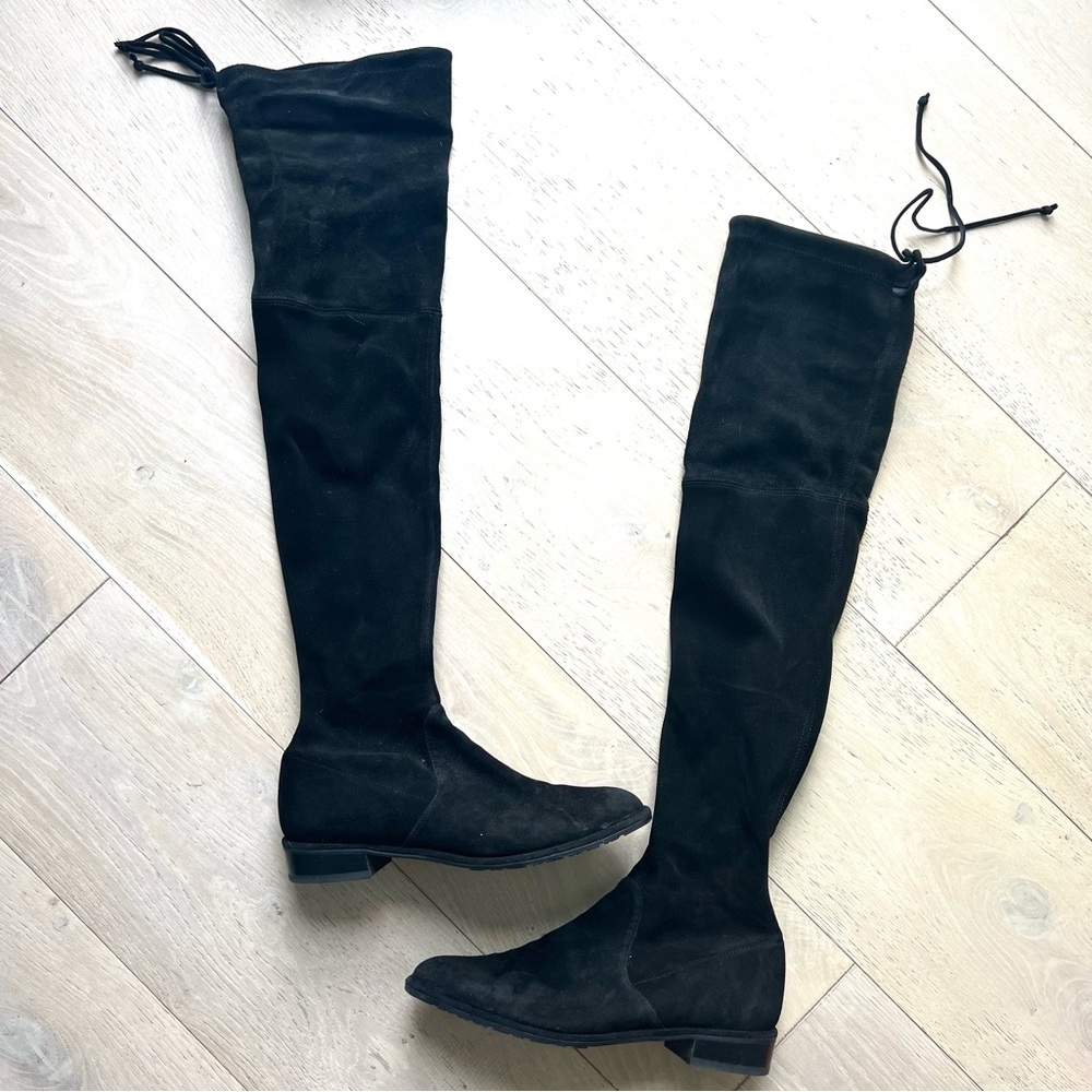 NIB Stuart Weitzman Stretch Suede Over the Knee Boots